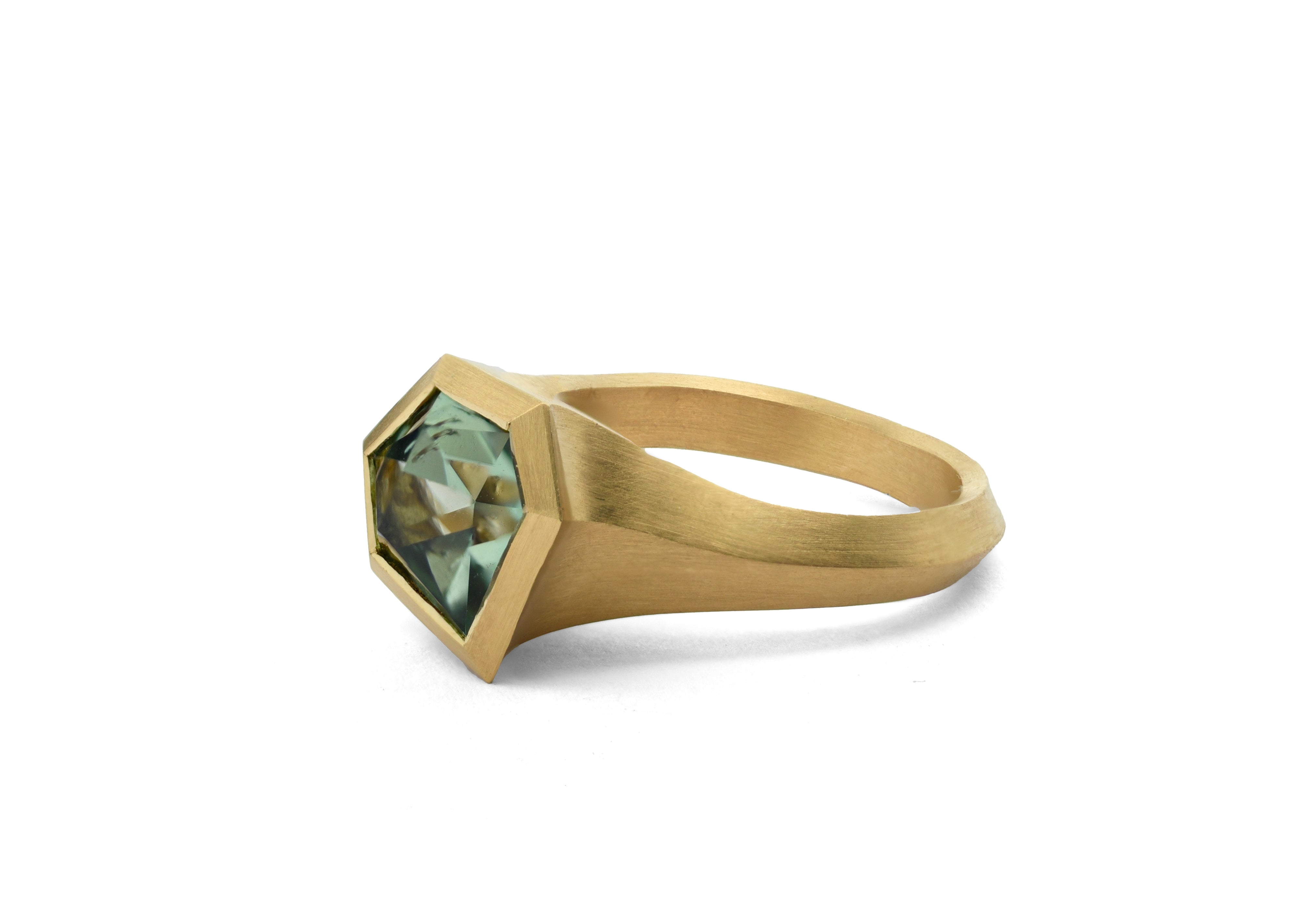 18ct Yellow Gold Tourmaline Aegis Cocktail Ring