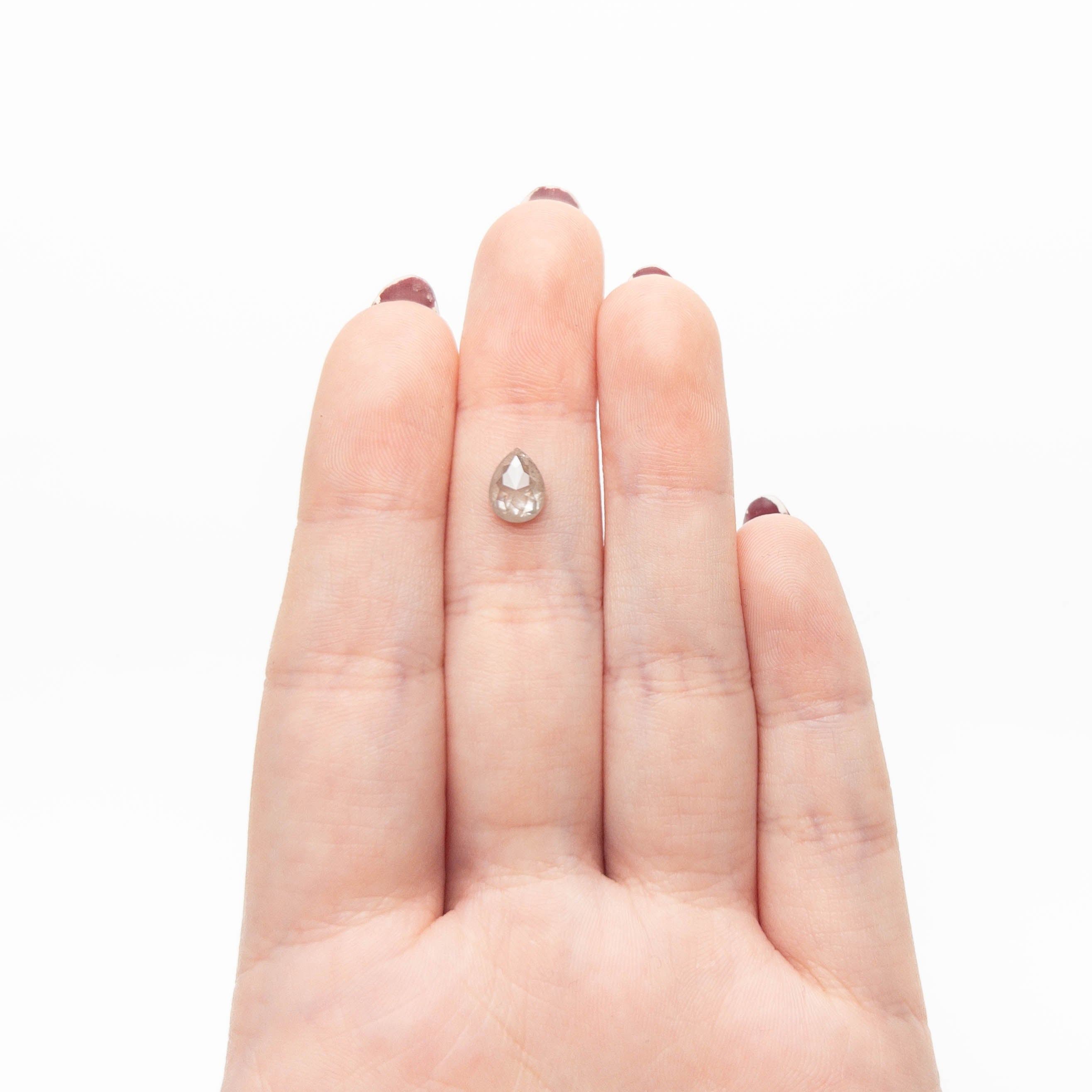 0.80ct 7.63x5.56x2.58mm Pear Rosecut 26787-35