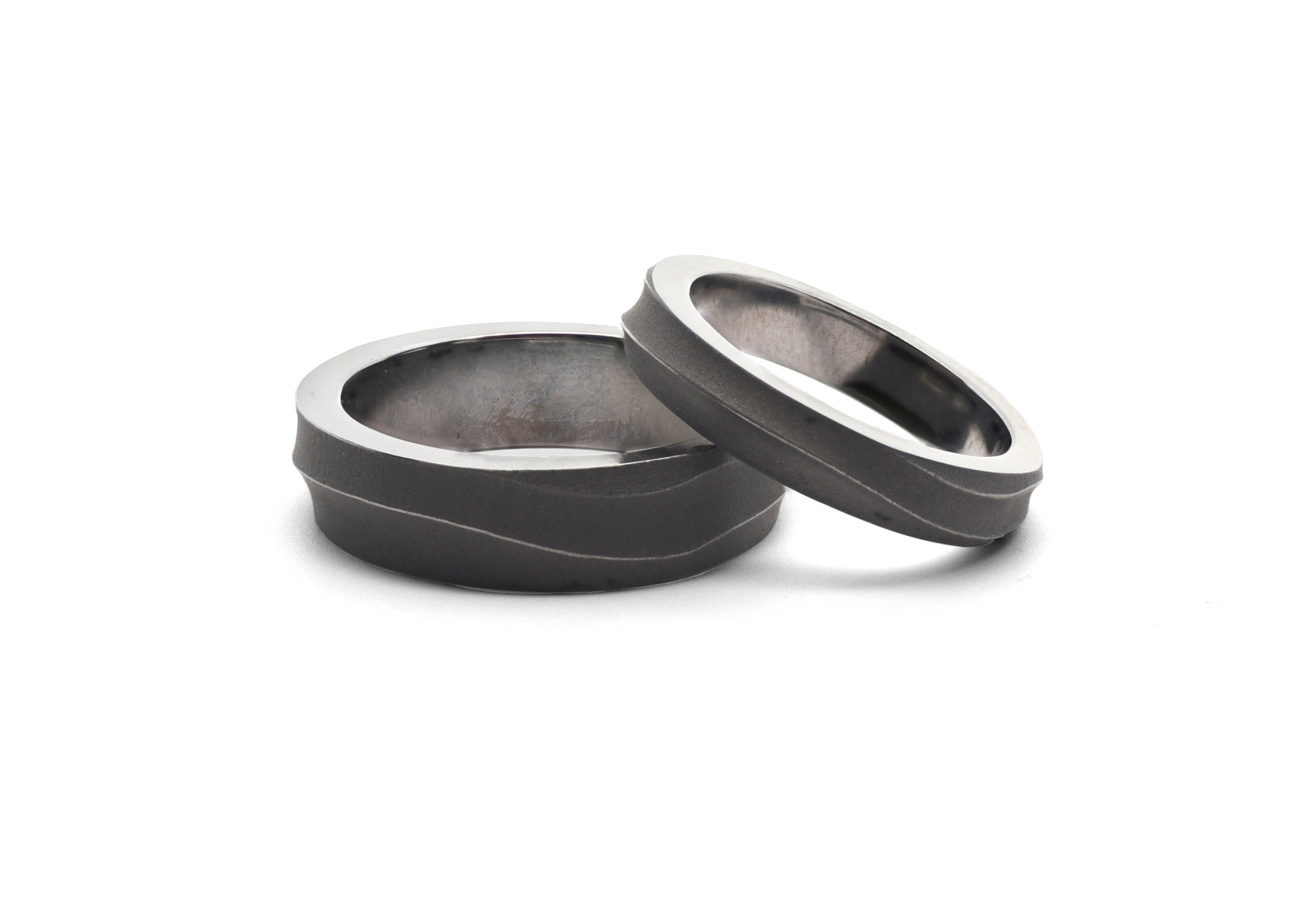 Women and Men's Tantalum Tide Wedding Bands