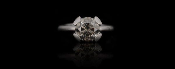 Grey diamond engagement rings