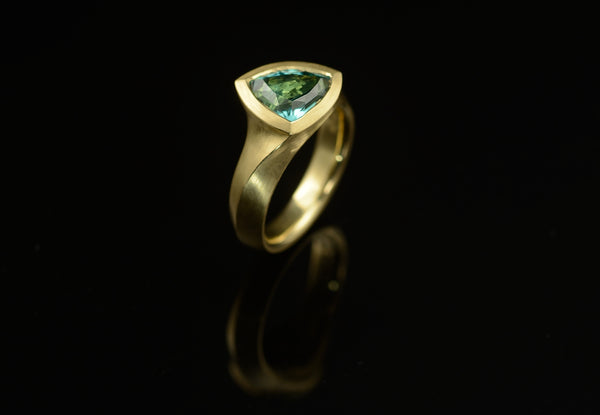 A carved engagement ring commission from abroad