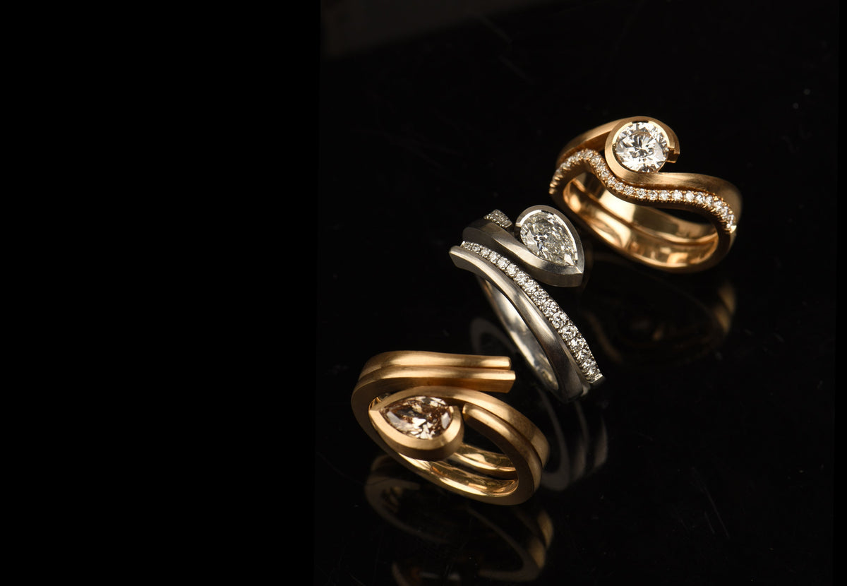 Beautiful, modern wedding & engagement rings