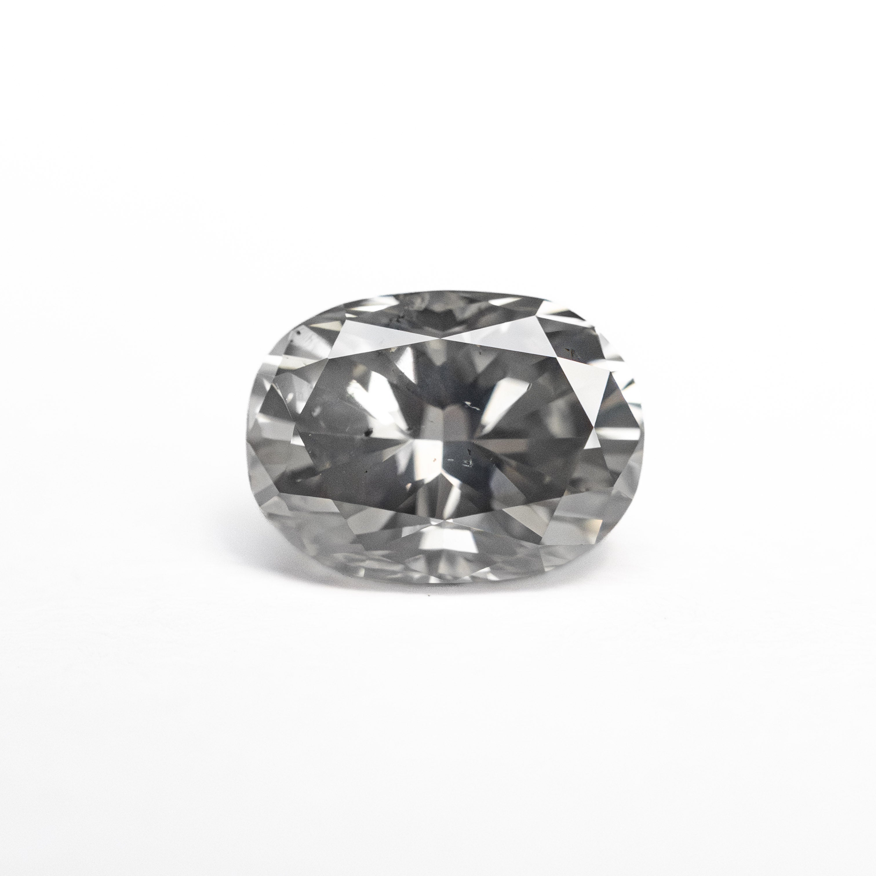 1.45ct 7.67x5.70x4.40mm SI2 Fancy Grey Oval Brilliant 19916-03