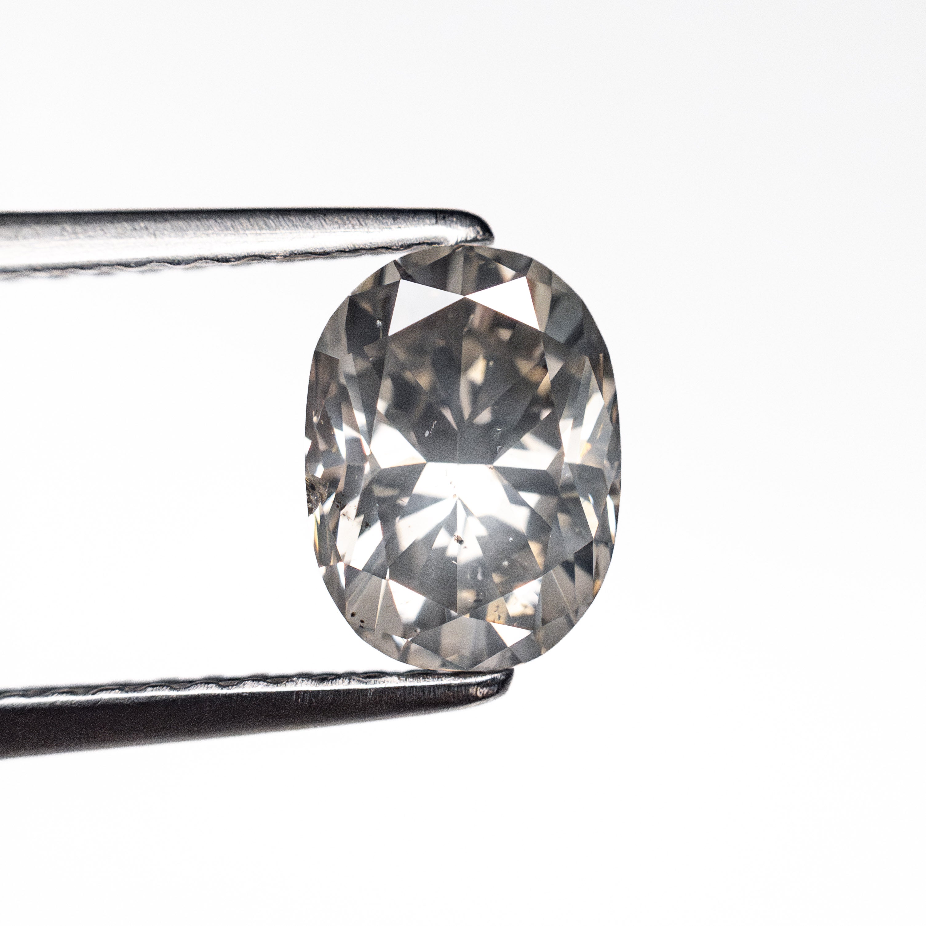 1.45ct 7.67x5.70x4.40mm SI2 Fancy Grey Oval Brilliant 19916-03
