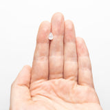 1.00ct 7.38x4.62x3.63mm Fancy White Pear Brilliant 23887-01