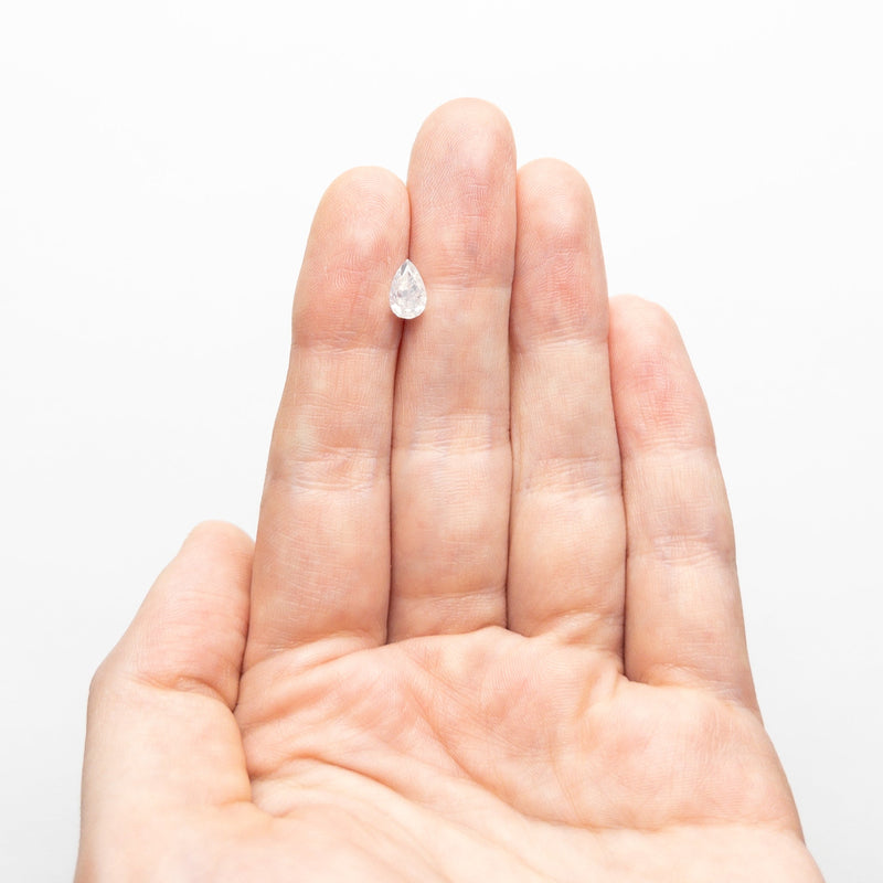 1.00ct 7.38x4.62x3.63mm Fancy White Pear Brilliant 23887-01