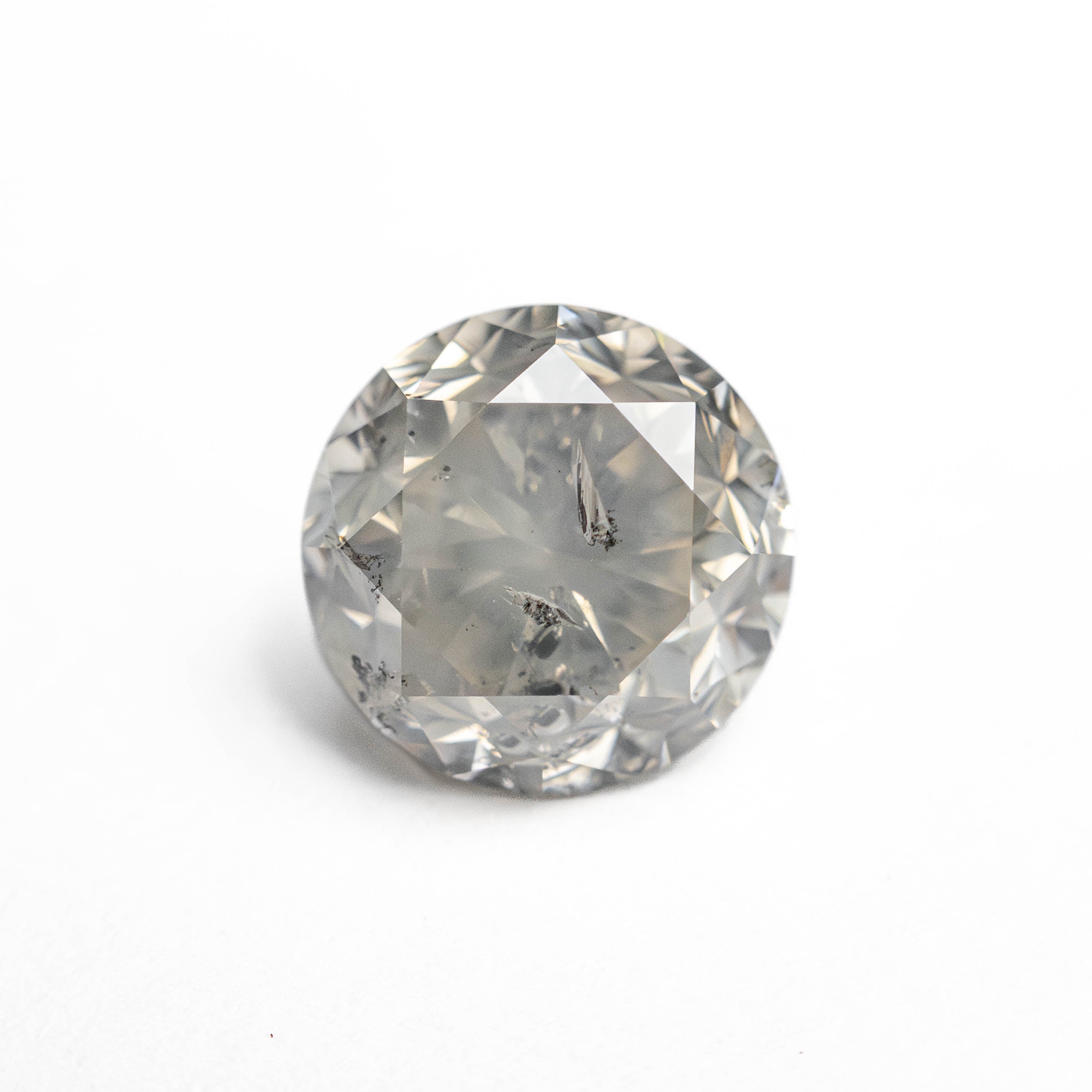 1.89ct 7.36x7.34x5.30mm I1 Fancy Grey Round Brilliant 24514-03