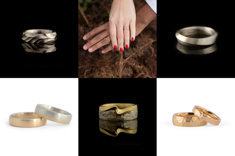 Men’s Wedding Rings Collage