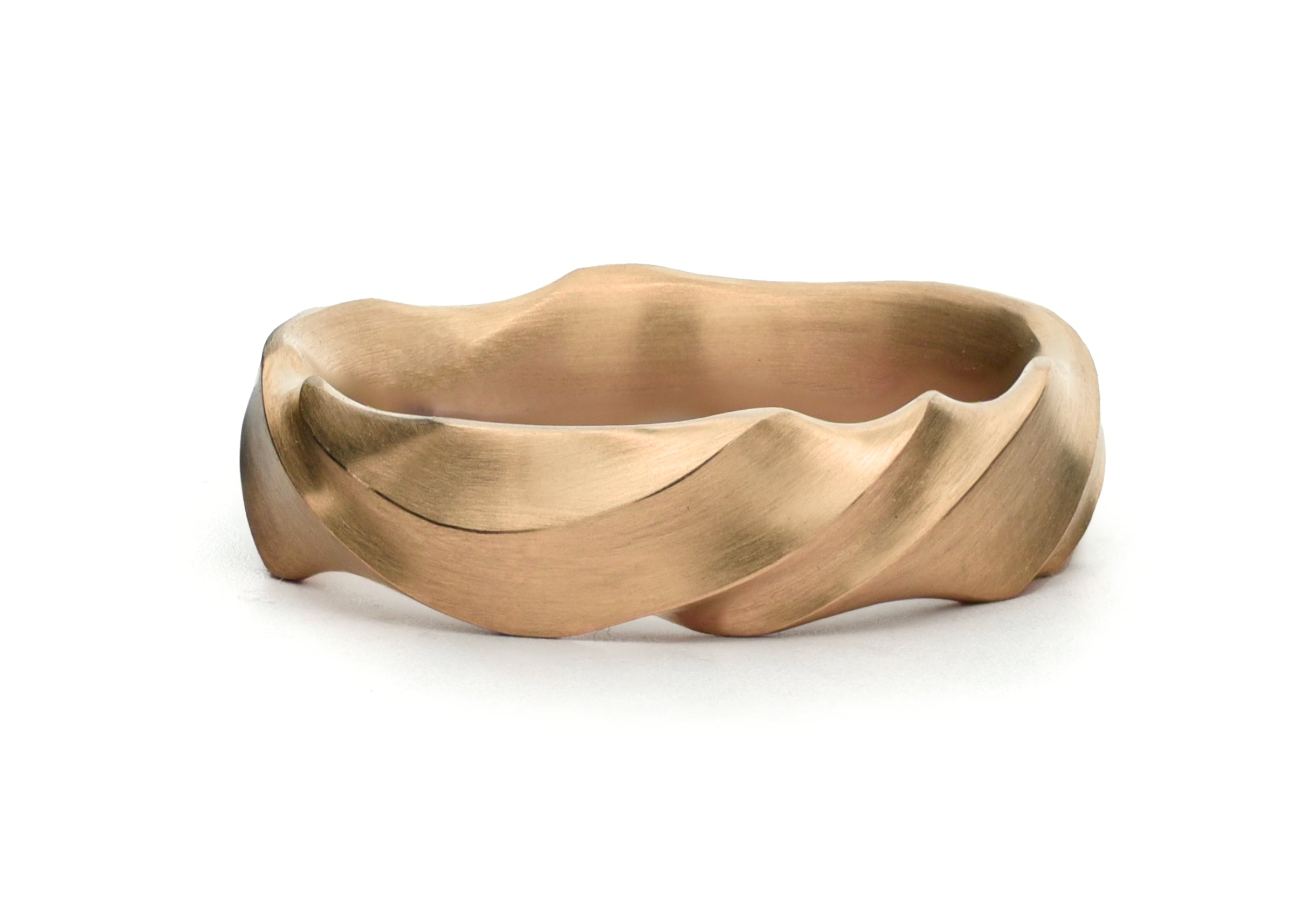Ripple wedding bands