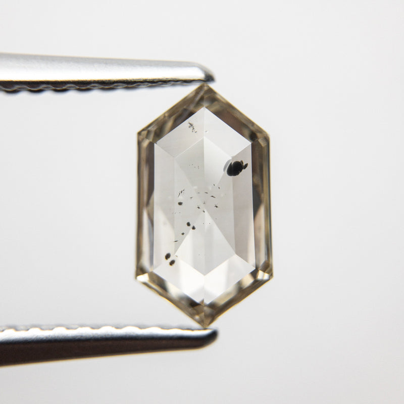 1.17ct 9.40x5.32x2.80mm Hexagon Rosecut 18369-06 - Misfit Diamonds