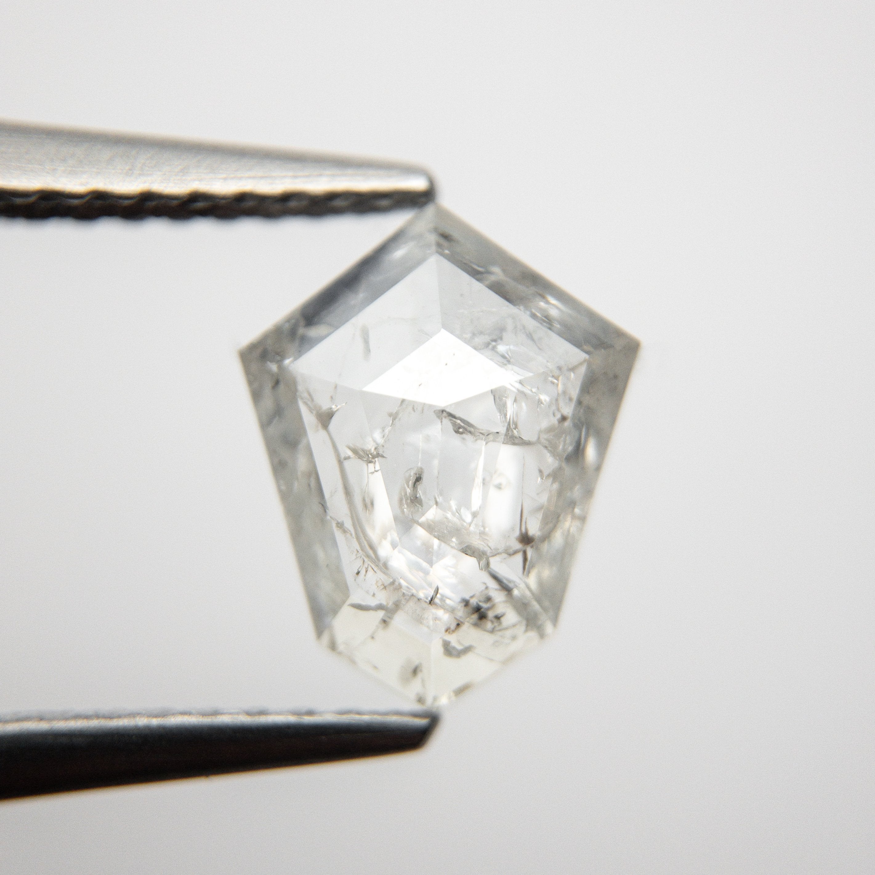 1.68ct 9.69x7.68x2.92mm Shield Rosecut 18530-09 - Misfit Diamonds