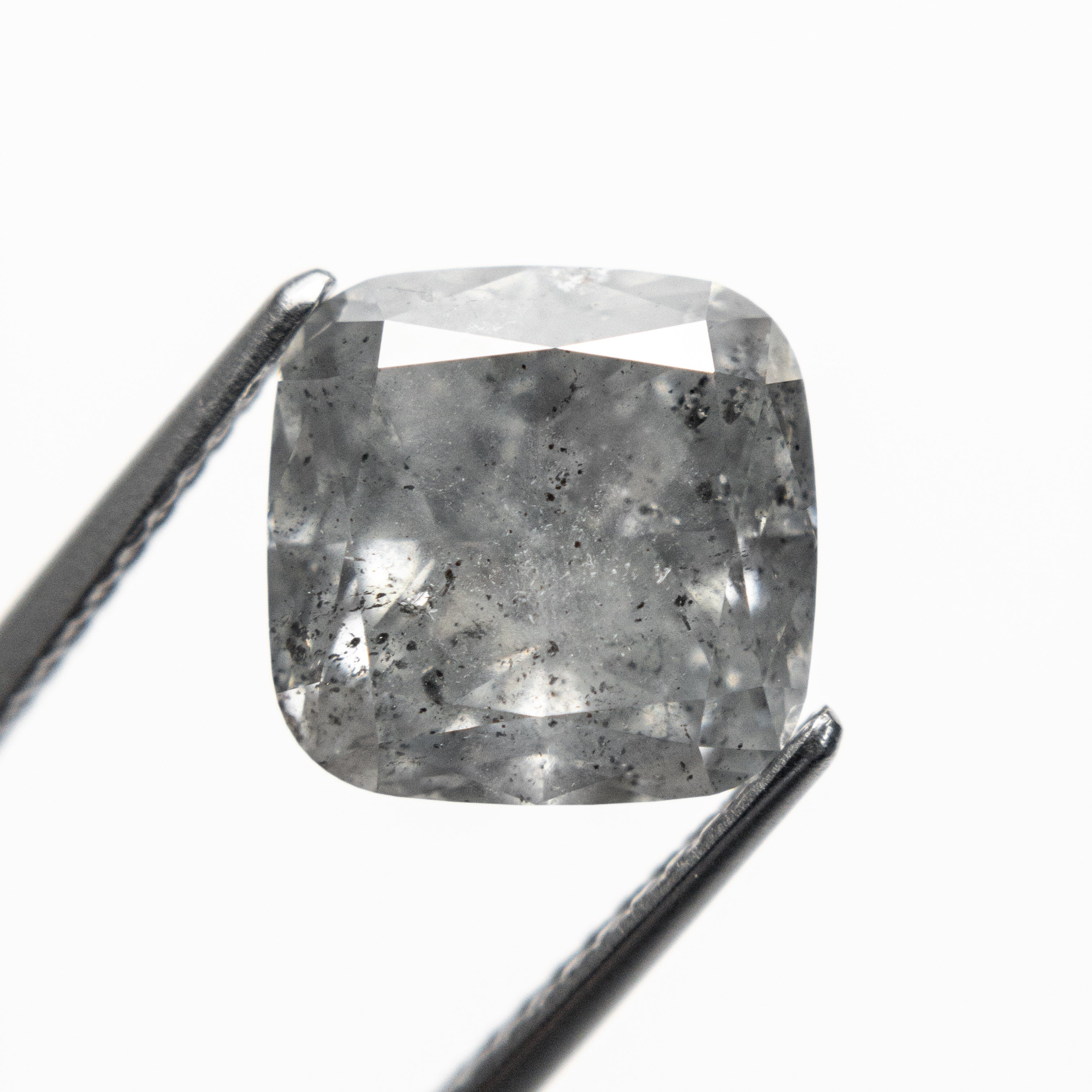 4.61ct 9.25x9.14x5.80mm GIA I3 Fancy Grey Cushion Brilliant 18859-01 - Misfit Diamonds