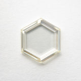 1.53ct 9.09x7.92x1.93mm VS1 Light Yellow Hexagon Portrait Cut 18875-01 - Misfit Diamonds