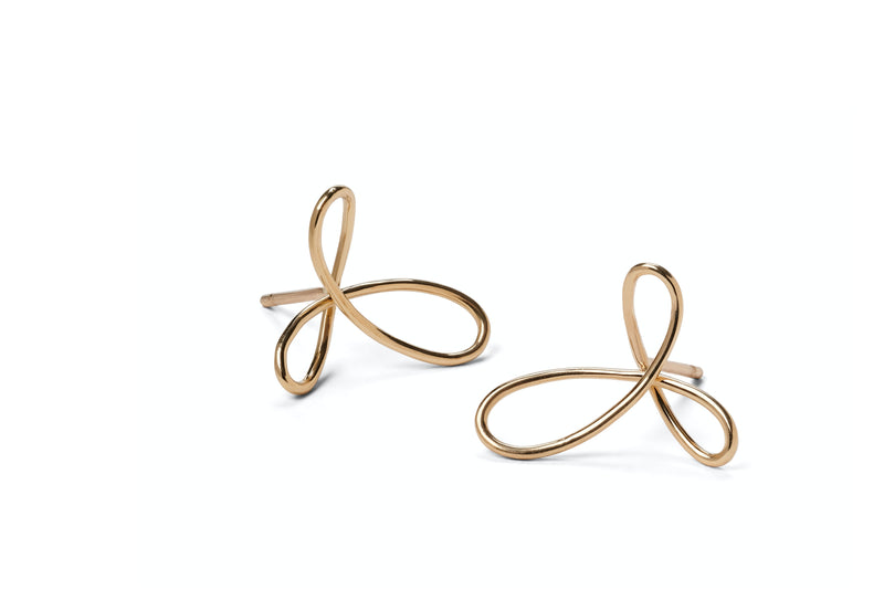 18 carat Gold Trinity Knot Pendant and Earring Set-McCaul
