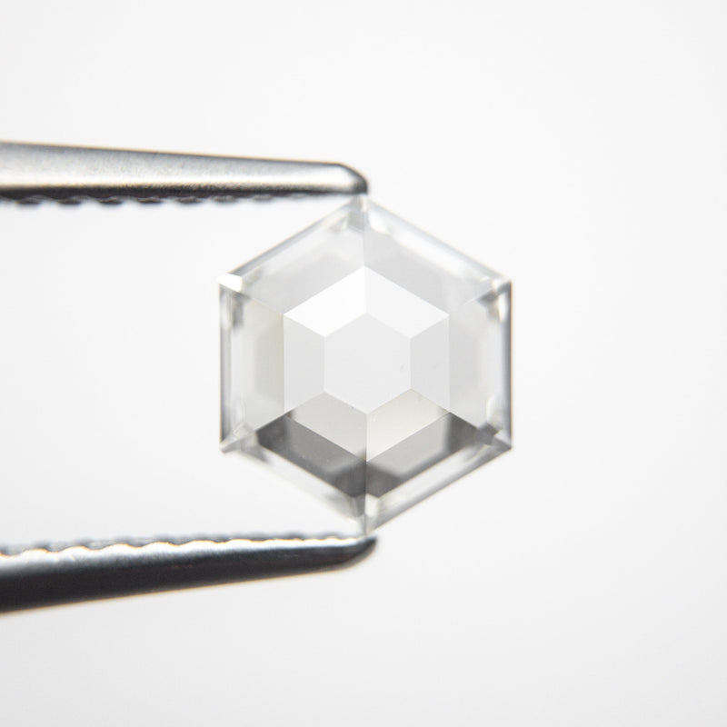 1.24ct 8.01x6.87x2.73mm GIA SI1 F Hexagon Step Cut 19031-01 - Misfit Diamonds