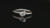 Arris engagement ring white diamond platinum 