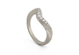 Arris carved ring with castelle diamonds-McCaul