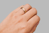 mixed metal white gold rose gold men's wedding ring