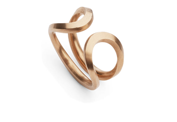 Open form rose gold ring-McCaul