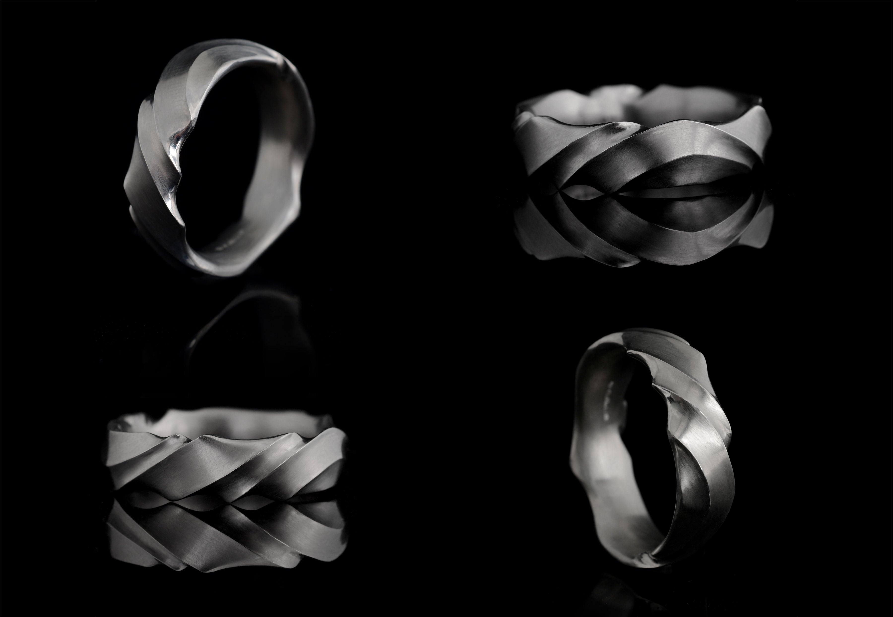 Ripple wedding bands-McCaul