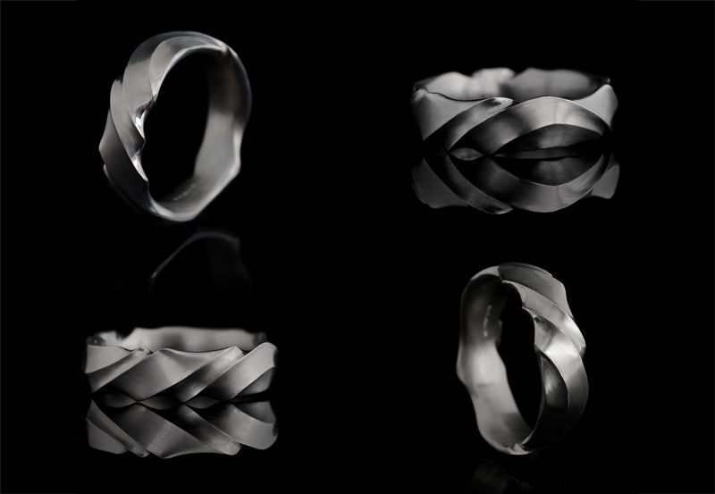 Ripple wedding bands – McCaul