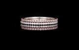 Thread platinum and pink diamond eternity band