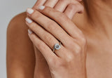 'Wave' platinum engagement ring-McCaul