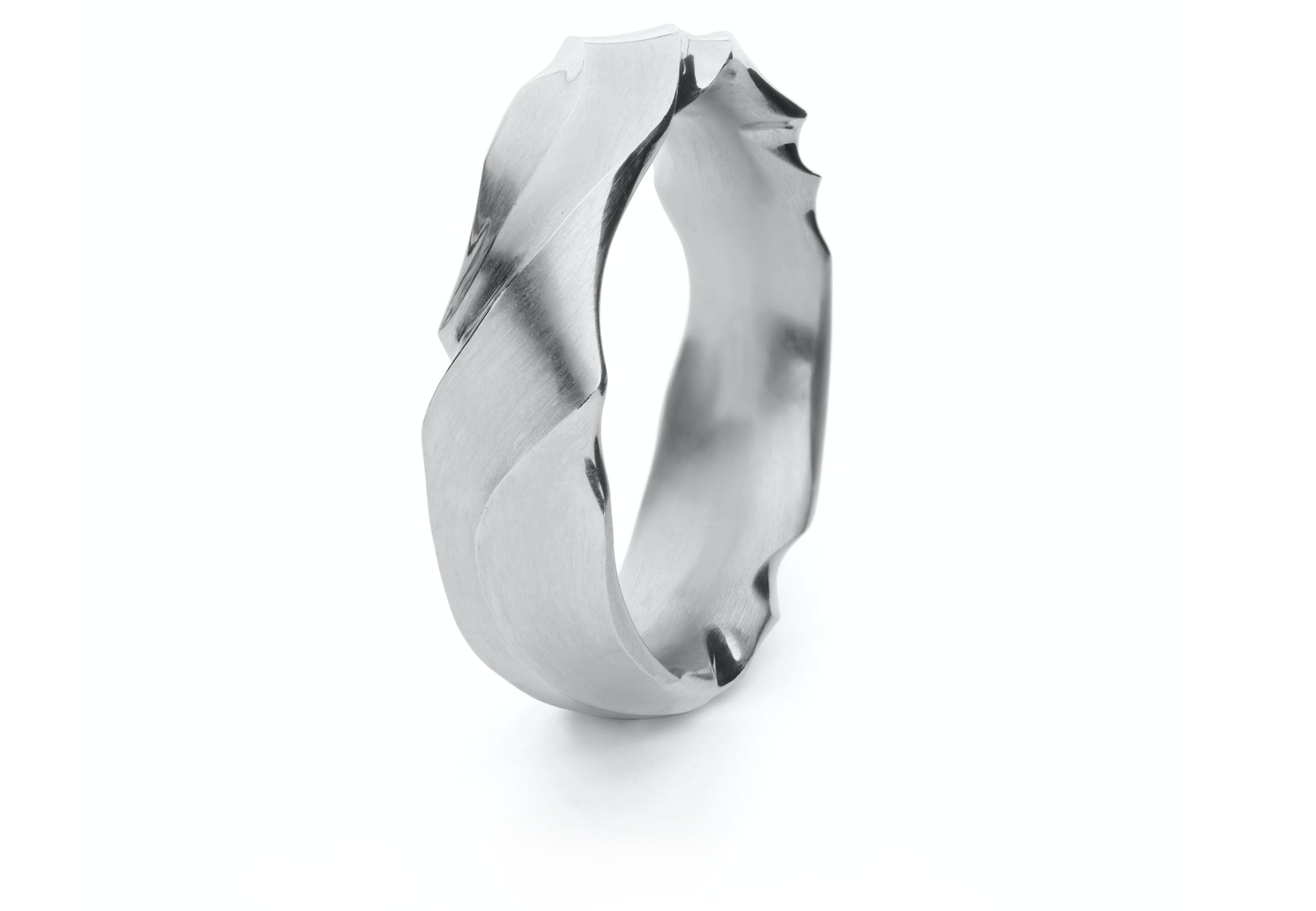 Ripple wedding bands