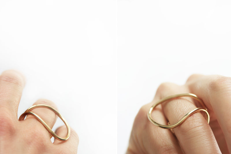 18 carat gold wire ring-McCaul